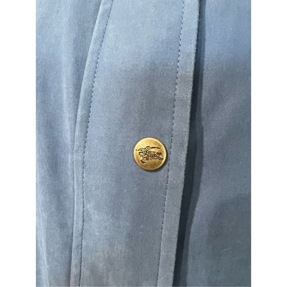 Burberrys’ women coat blue oversize full zip pockets size M - Picture 6 of 13